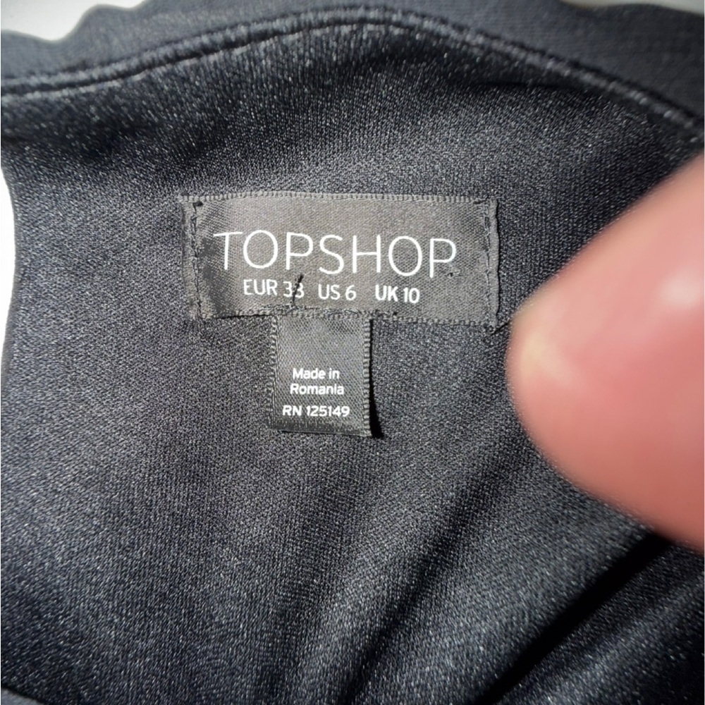 Top shop Elegant Black Sheer Romper. Size 6. - Picture 7 of 9